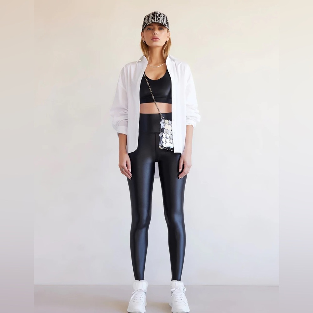 NWOT Carbon38 high rise full length legging in Takara shine. - Picture 4 of 11